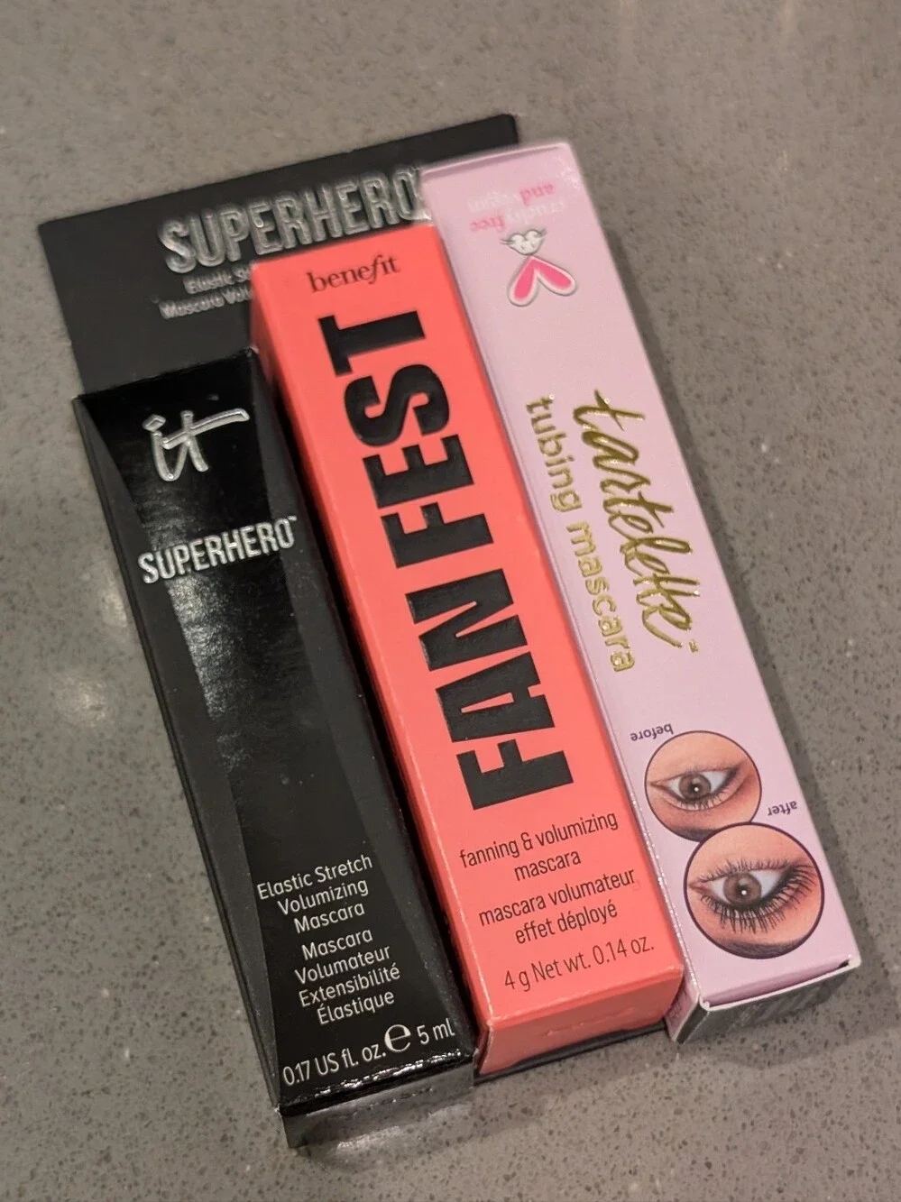 NIB Mascara Sampler Trio: Benefit, Tarte & It Cosmetics